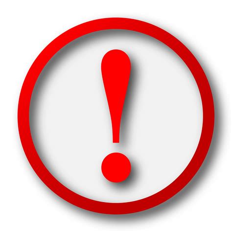 attention symbol.